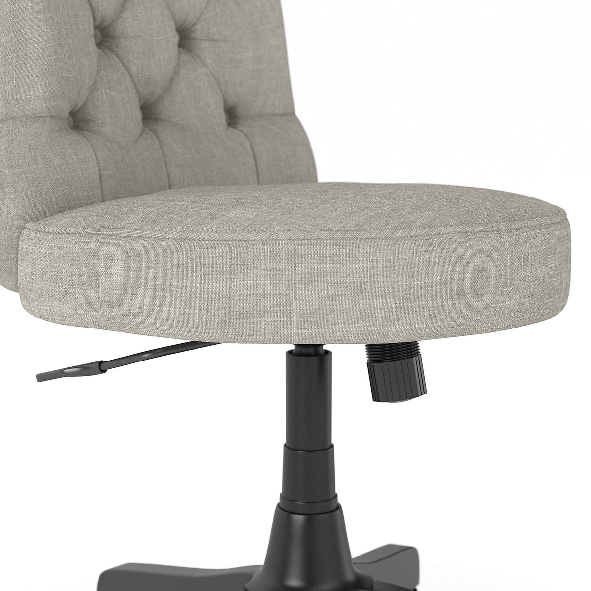 Light Gray Fabric Tufted Office Chair U5834