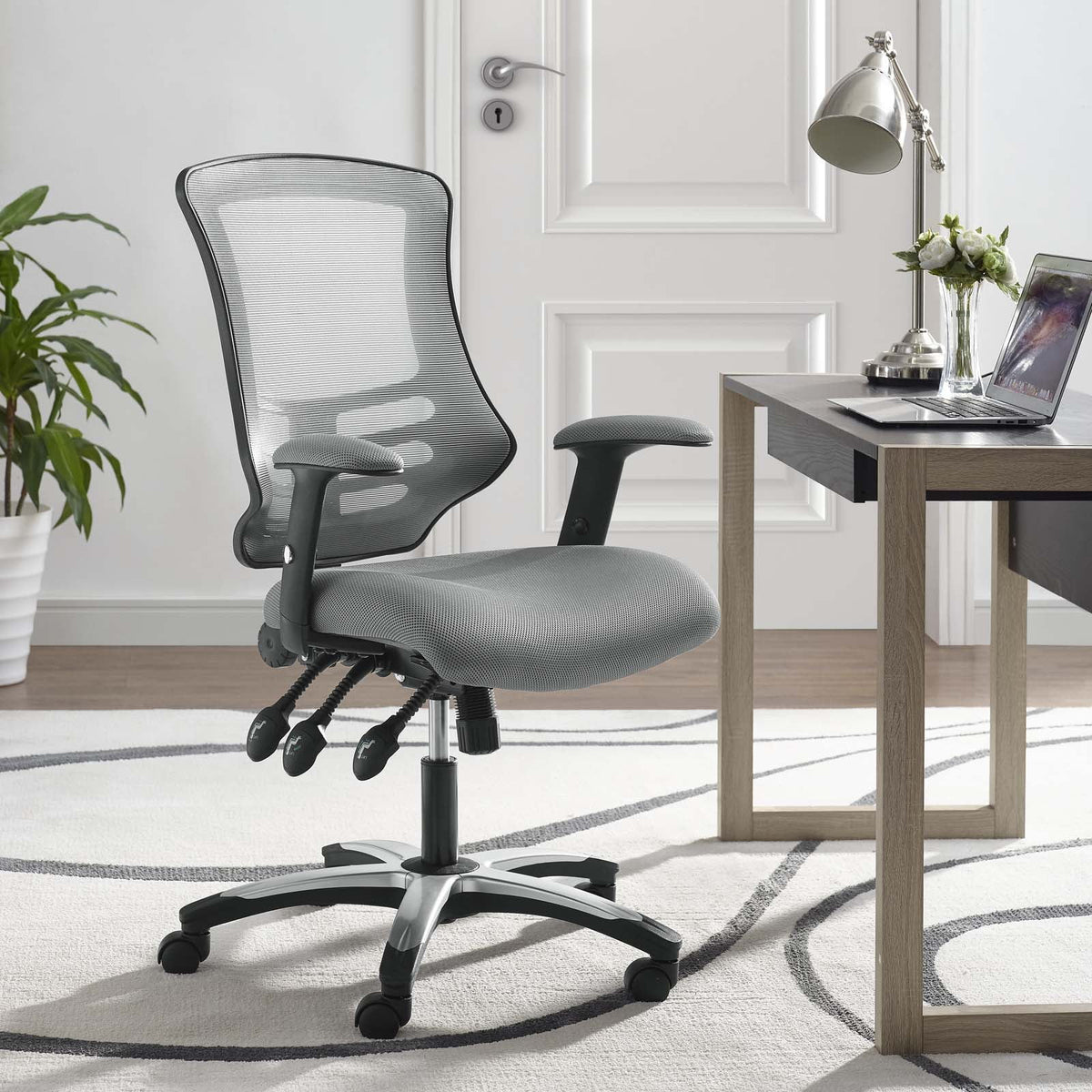 Gray Mesh Office Chair X440