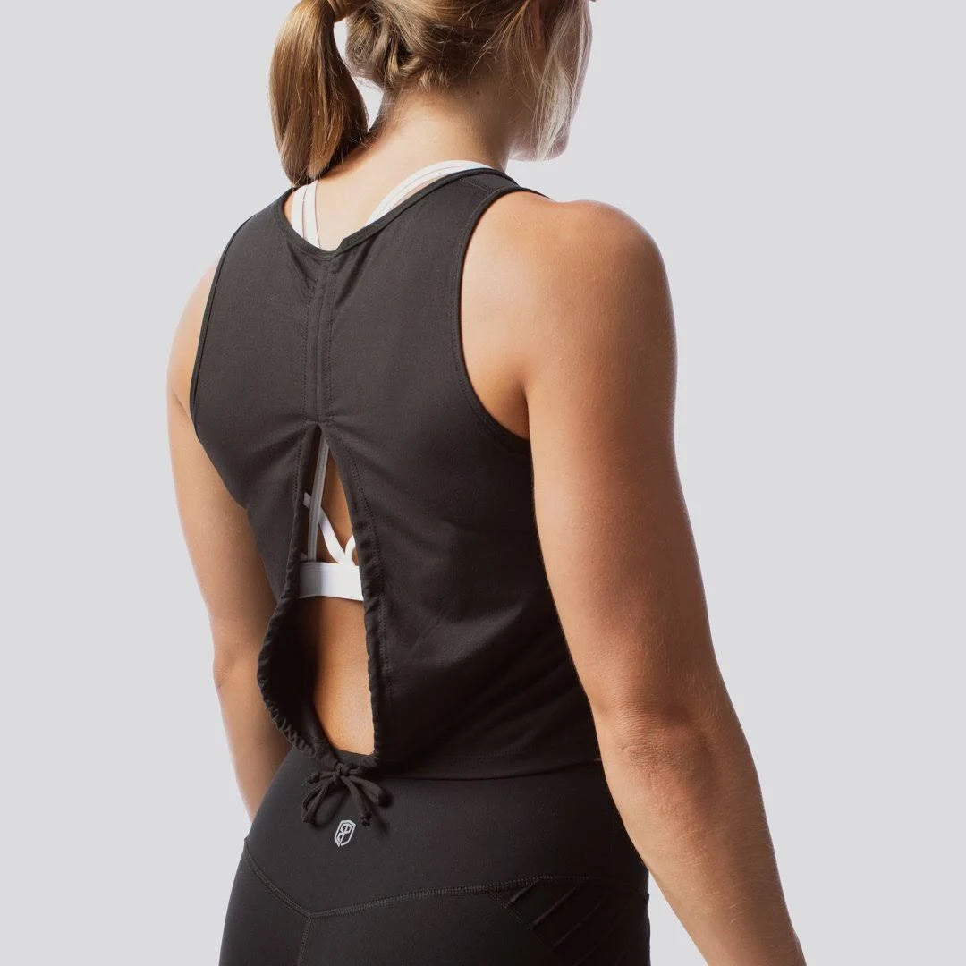 Black Crop Tank Y337155