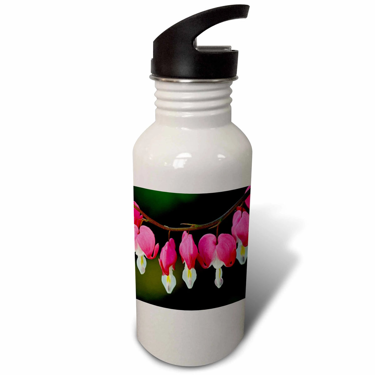 Bleeding Heart Flowers 21 oz Sports Water Bottle K536721