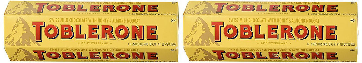 Swiss Milk Chocolate with Honey & Almond Nougat 12 Bars B330365
