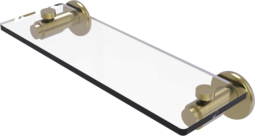 Antique Copper 16 Inch Glass Shelf D8718