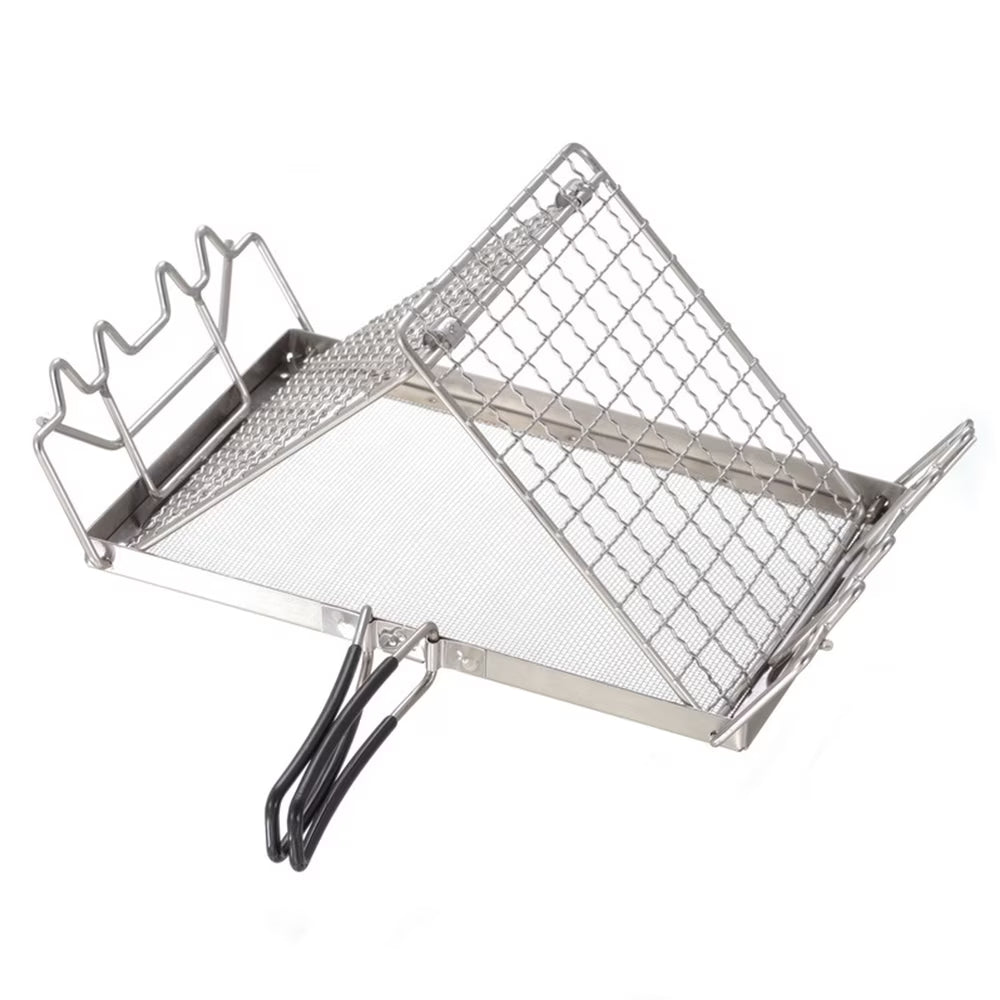 Stainless Steel Folding Camp Stove Toaster Rack X715