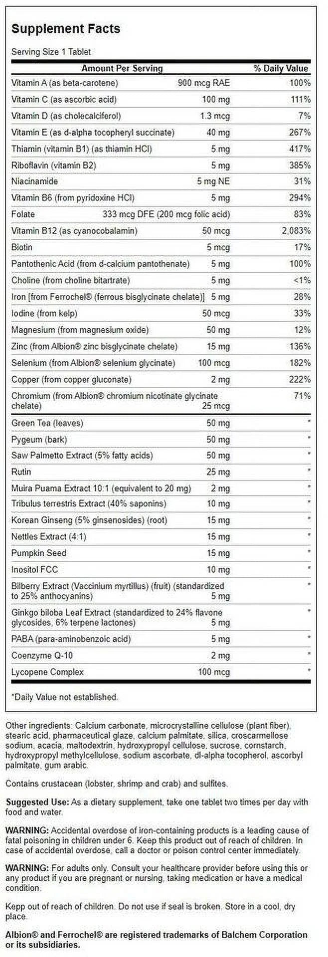 Multivitamin Tablets 90 Count L801747