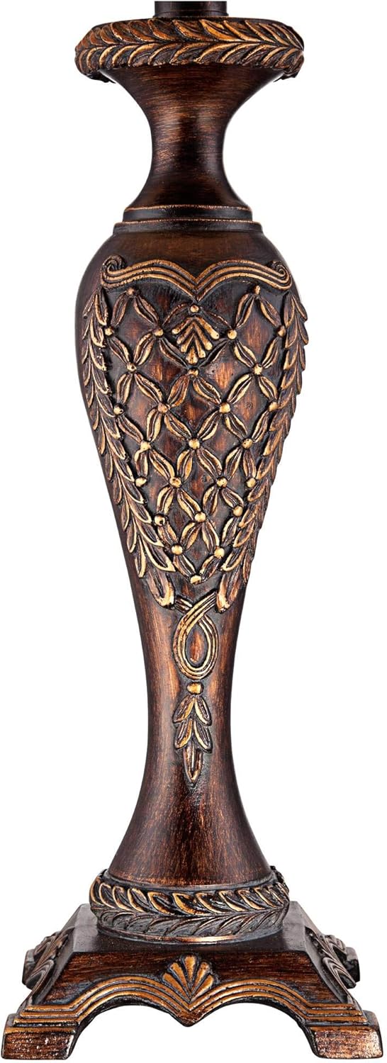 Bronze Brown Candlestick Table Lamp with Dimmer G134218