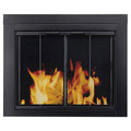 Black Medium Fireplace Glass Door P338745