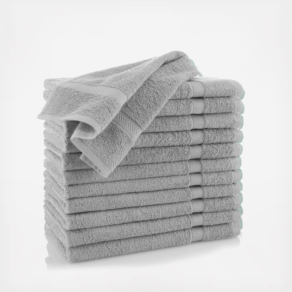 Grey 12 Pack Hand Towel Z1022