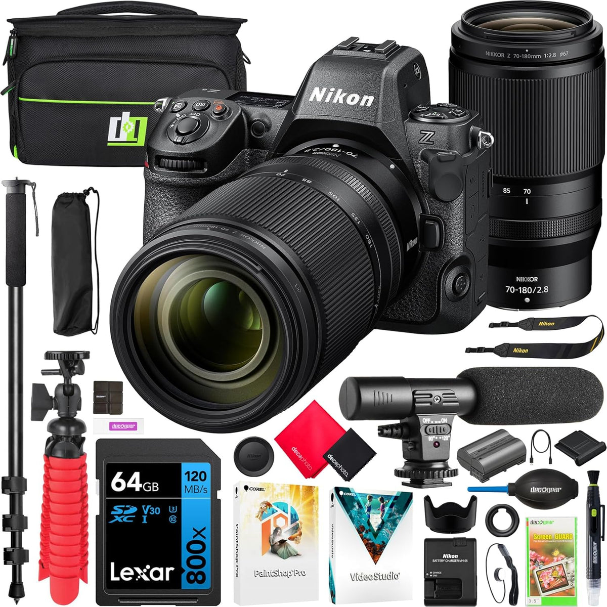 Nikon Z8 Full Frame Mirrorless Camera Body with 70-180mm F2.8 Zoom Lens Kit C870