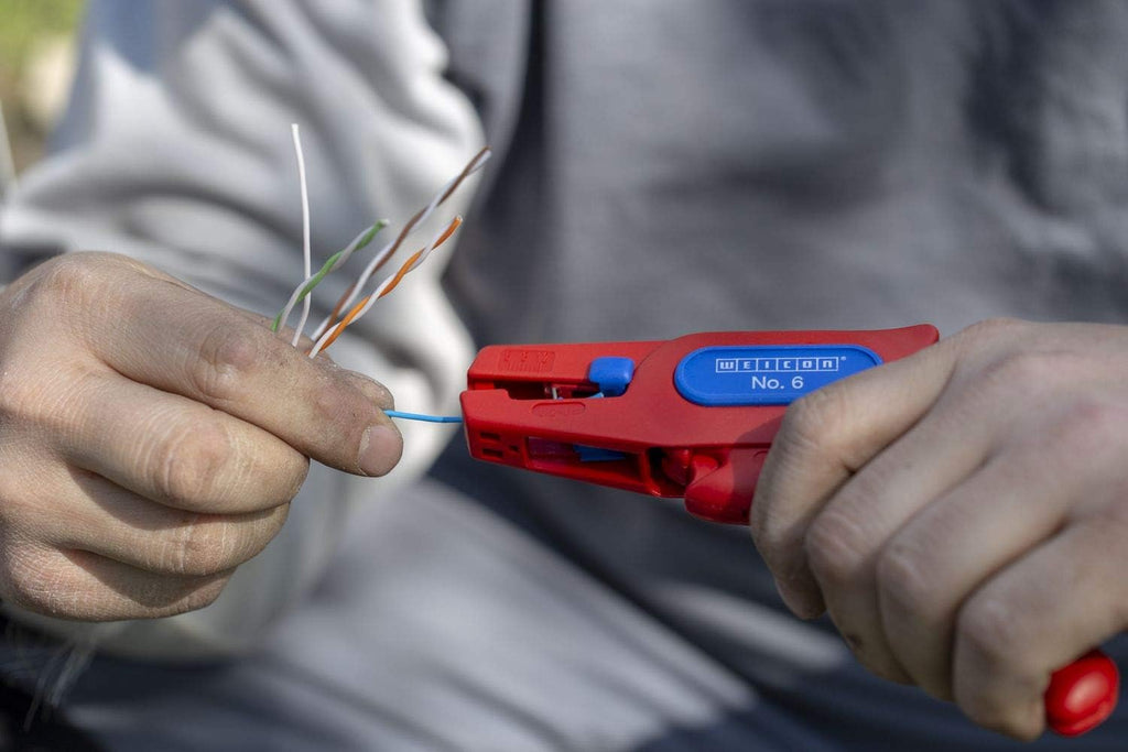 Automatic Wire Stripper for round cables 24-10 AWG (0.2-6 mm²) red H246146