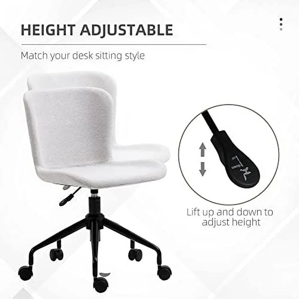 Light Gray Swivel Task Chair with Adjustable Height R7213