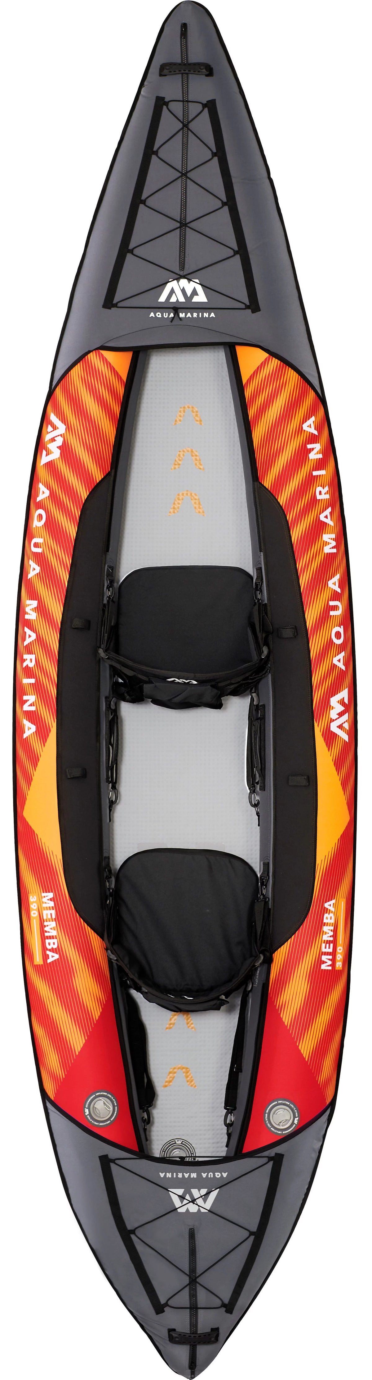 Inflatable Touring Kayak with Carry Bag, Paddle, Fin, Pump K347
