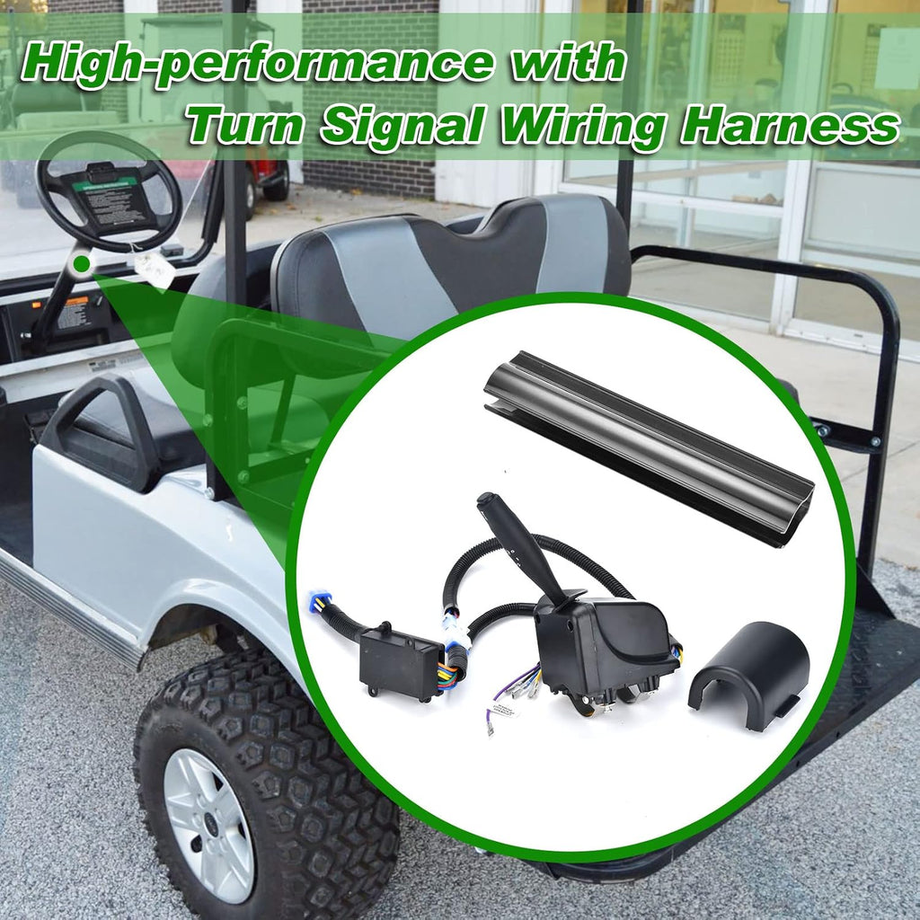 LED Headlight Tail Light Kit 12V with Turn Signal Wire Harness for Gas and Electric Golf Carts W10749