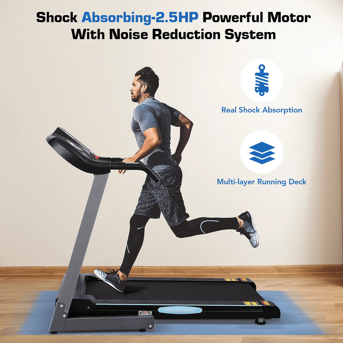 2.5 HP Folding Treadmill with 12% Auto Incline O70952