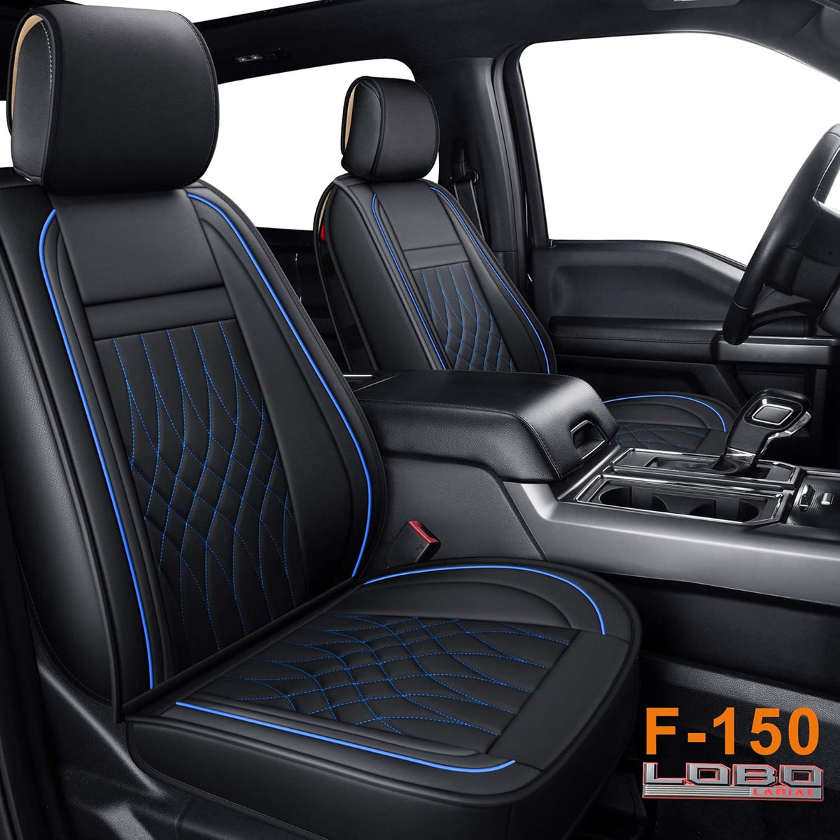 Black Water Proof Faux Leather Rear Seat Covers N260