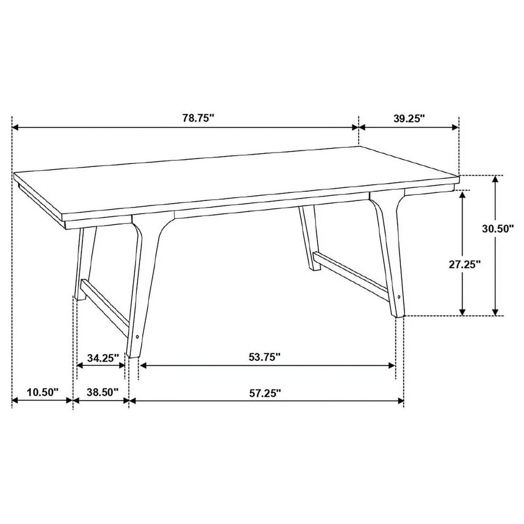 7-piece Farmhouse Wood Rectangular Dining Table Set X56381