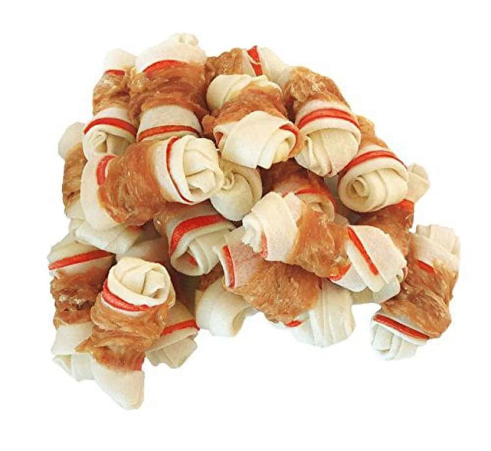 Chicken Wrapped Bone Dog Treats 2.5" 1lb A503987