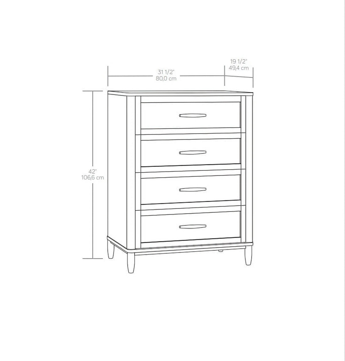 4-Drawer Dresser B56293
