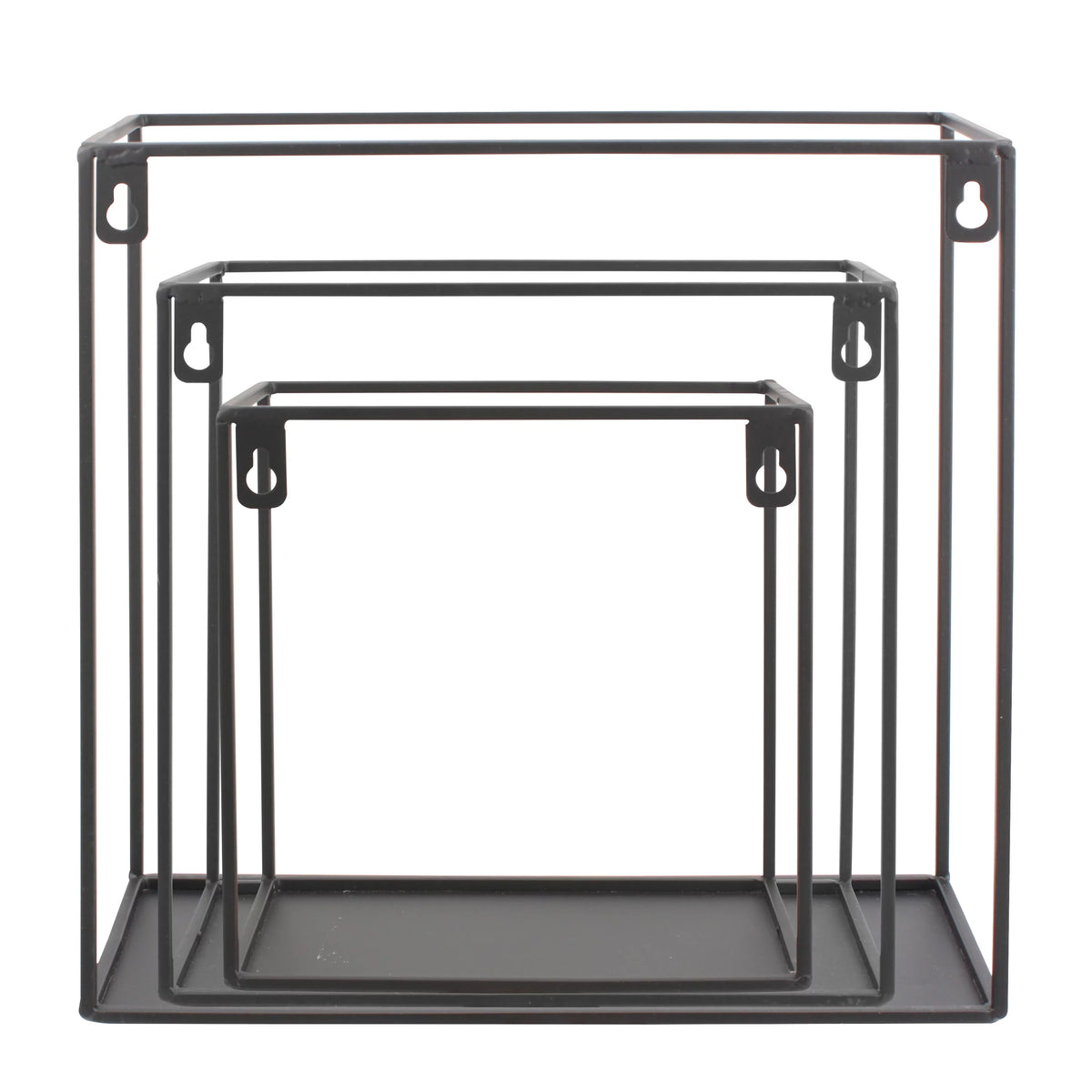 Wire Cube Shelf Set of 3 Shelves Black X54387