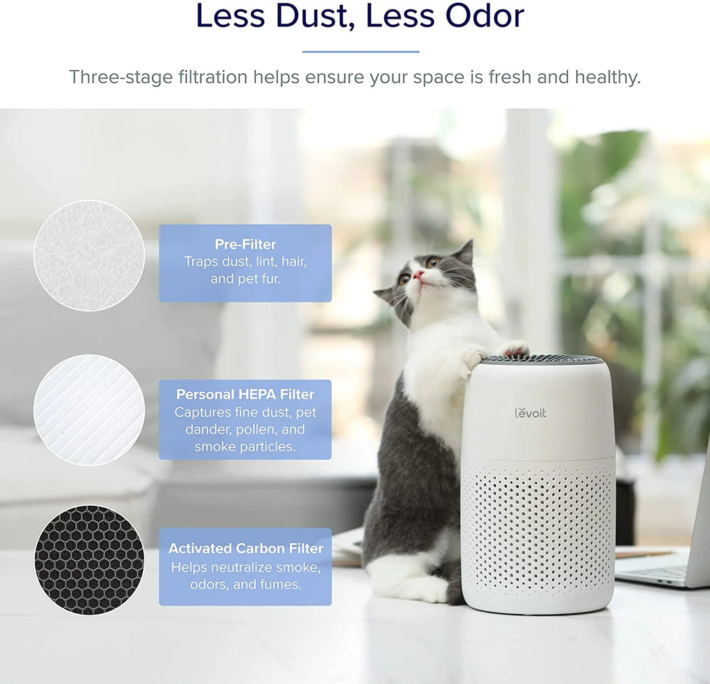 White Desktop HEPA Air Purifier Q523544