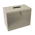 Grey A4 Metal File Box K829