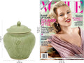Green Floral Celadon Ceramic Jar N645