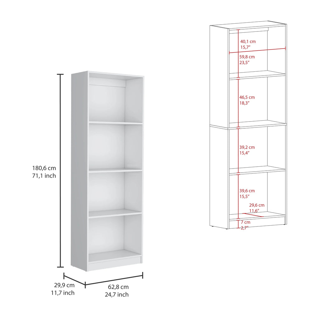 White 3 Piece Living Room Set with 3 Bookcases Y424