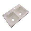 33 in. Double Bowl Kitchen Sink in Fawn Beige N904095