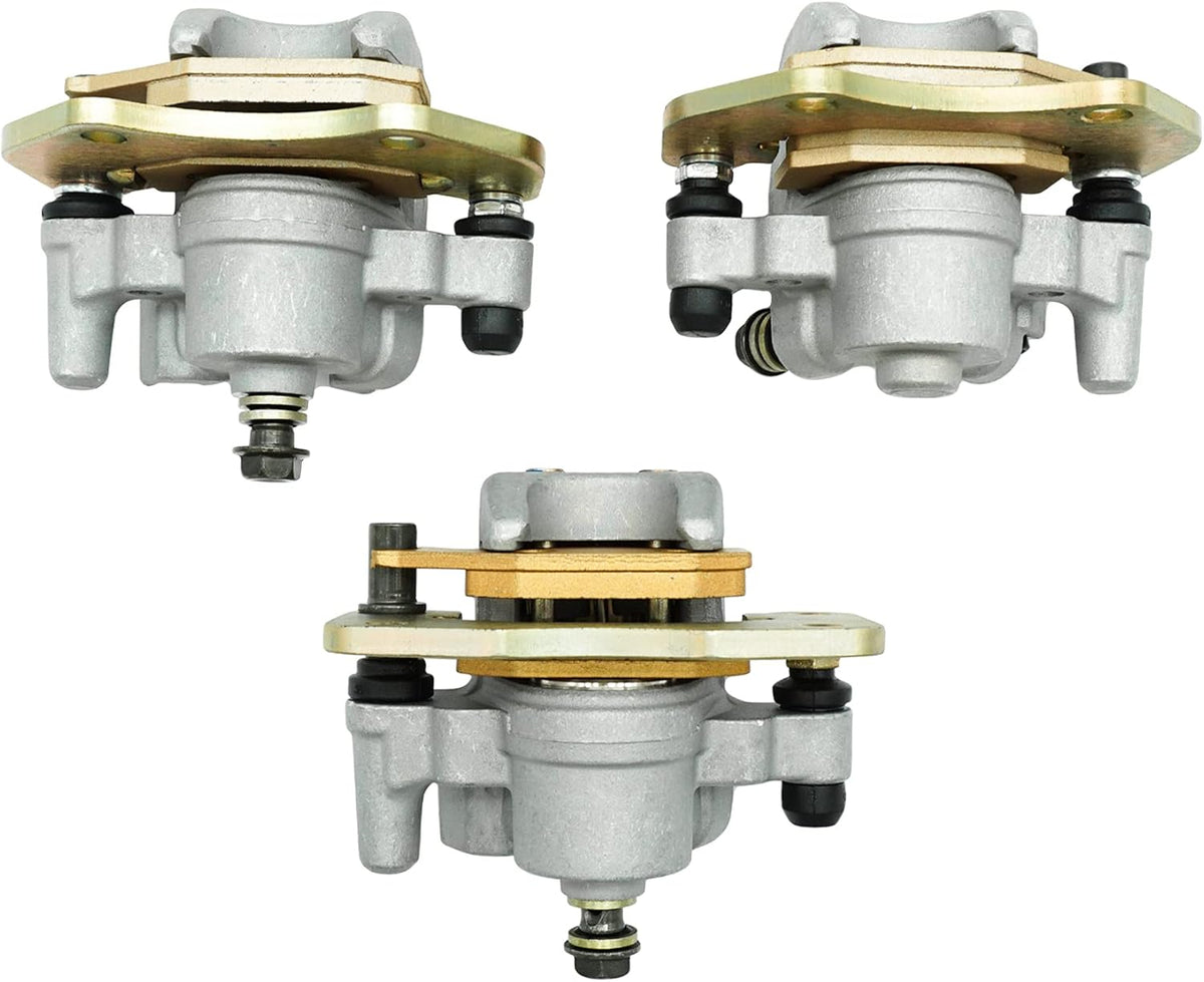 Front Left Right & Rear Brake Calipers with Pads for Can Am Outlander 330 400 500 650 850 S335825