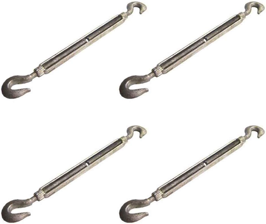 5/8 Inch x 6 Inches Galvanized Hook and Hook Turnbuckles W6174