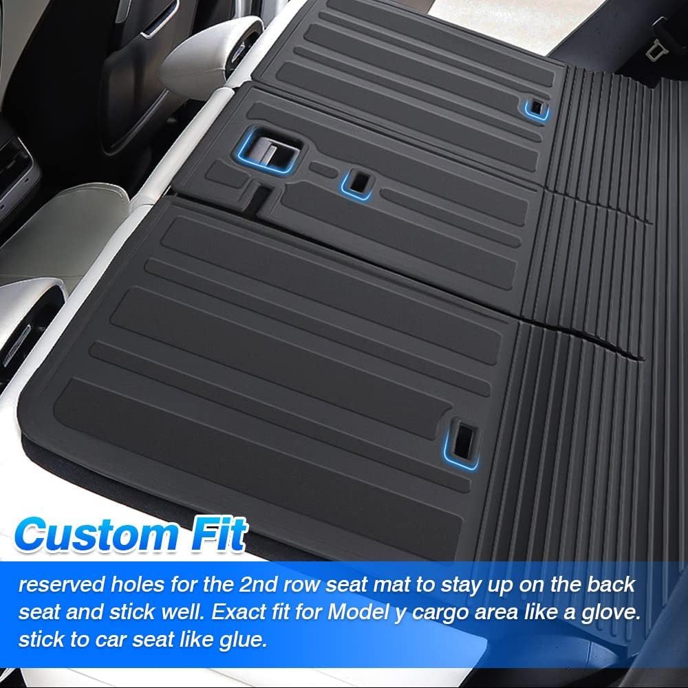 Custom Fit Trunk Mat Cargo Liner Back Seat Protector Black X337