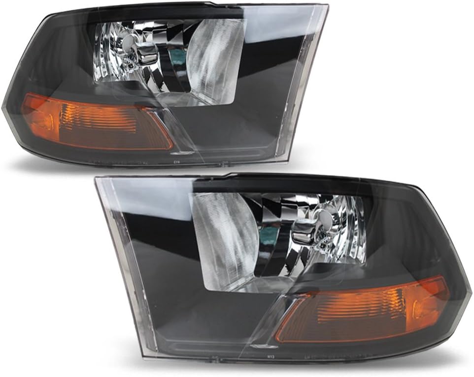 Black Headlights Lamps Replacement Driver + Passenger Side Z7568