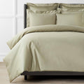 Green Supima Cotton Sateen Queen Duvet Cover W83505