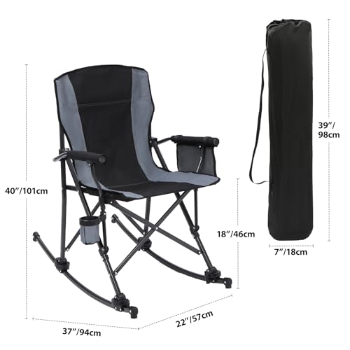 Oversized Folding Camping Chair with Cup Holder E268