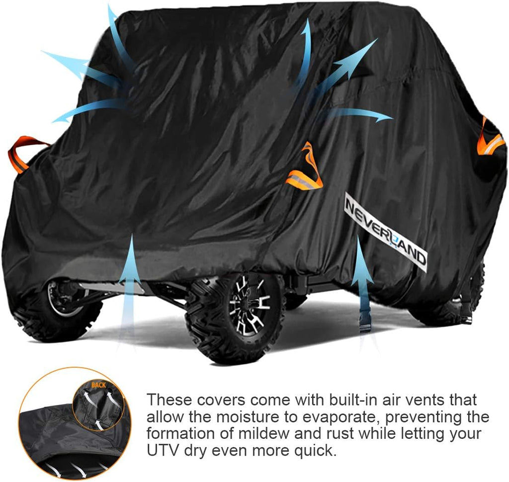 Heavy Duty Waterproof 4-6 Seater 4 Door UTV Cover with Reflective Strip M8705