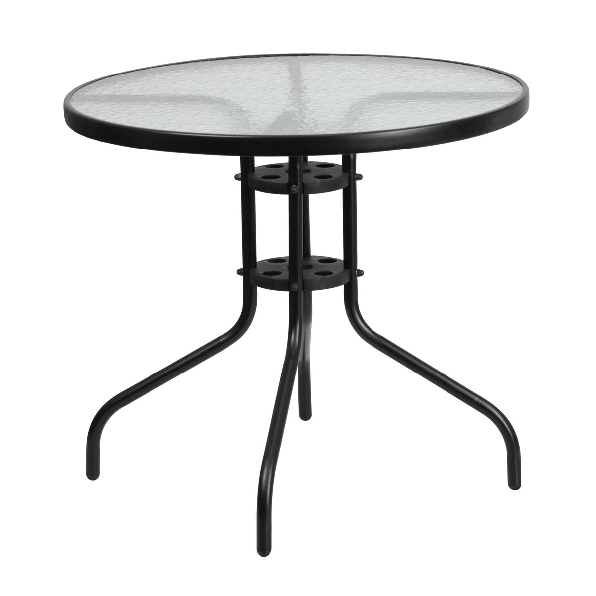 5 Piece Outdoor Patio Dining Set with 4 Brown Stack Chairs U575