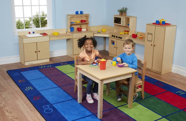 Square Laminate Top Wood Table H86290