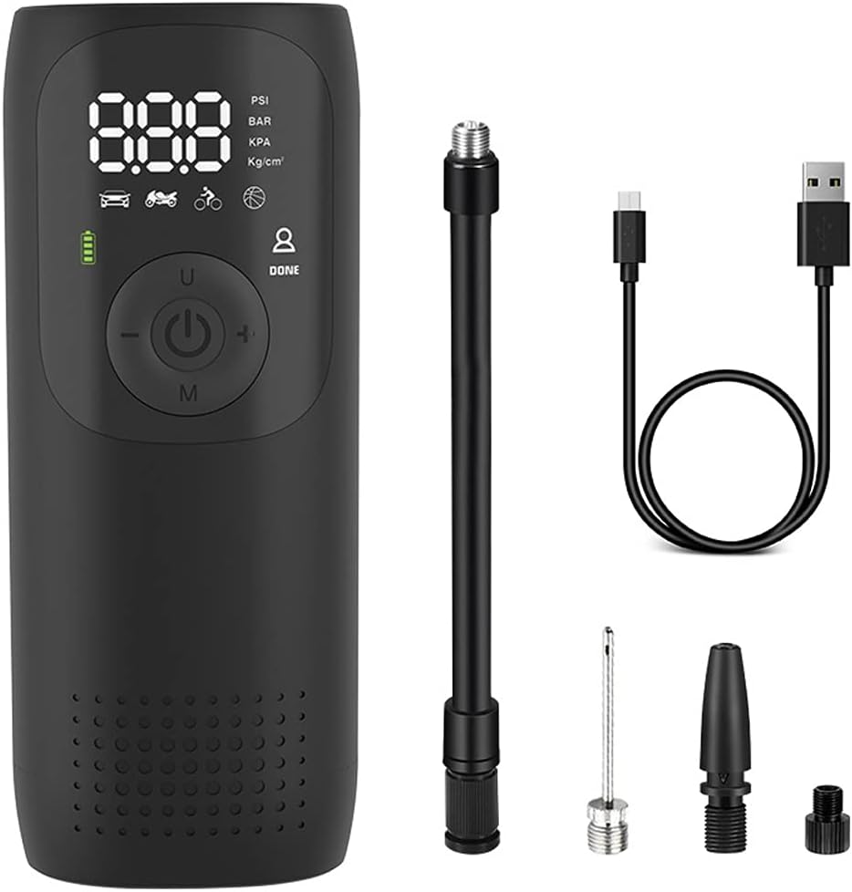 150PSI Portable Air Compressor Tire Inflator Rechargeable Digital Pump Pack of 2 P666185