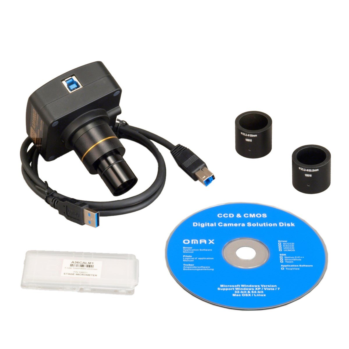 18.0MP USB3.0 Digital Camera with 0.01mm Calibration Slide E408068