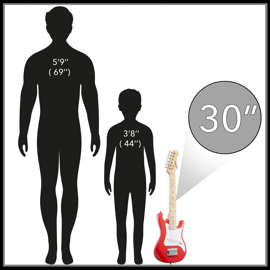 30-Inch Beginner Electric Guitar with Amplifier O307