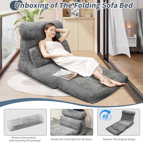 Folding Sofa Bed with Washable Cover X80737