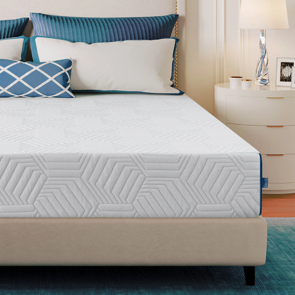 Blue 8 inch Cooling Gel Memory Foam Mattress C5109