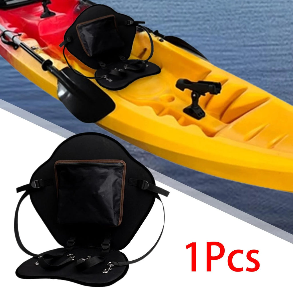 Black Padded Kayak Seat Cushion with Back Support Q68223