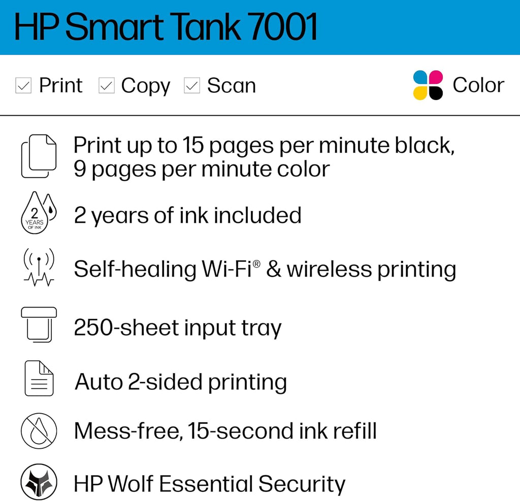 Wireless All-in-One Ink-Tank Printer Y349184