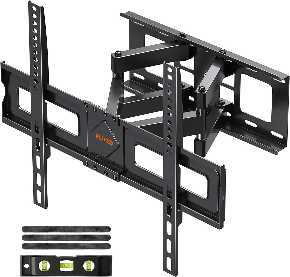 TV Wall Mount for 37-75 Inch Flat Screen TVs, Swivel and Tilt Full Motion, Max VESA 600x400mm, 99 lbs, Pack of 2 T69731