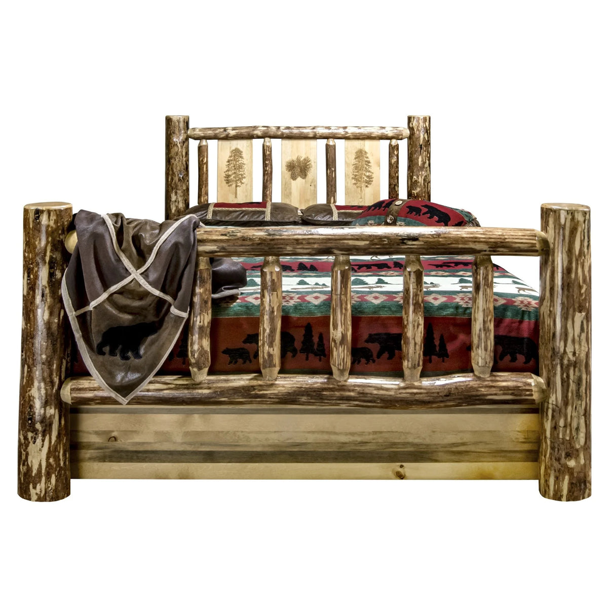 Brown Wood Twin Storage Bed Z327264