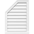 Octagonal Surface Mount PVC Gable Vent with Brickmould H52392