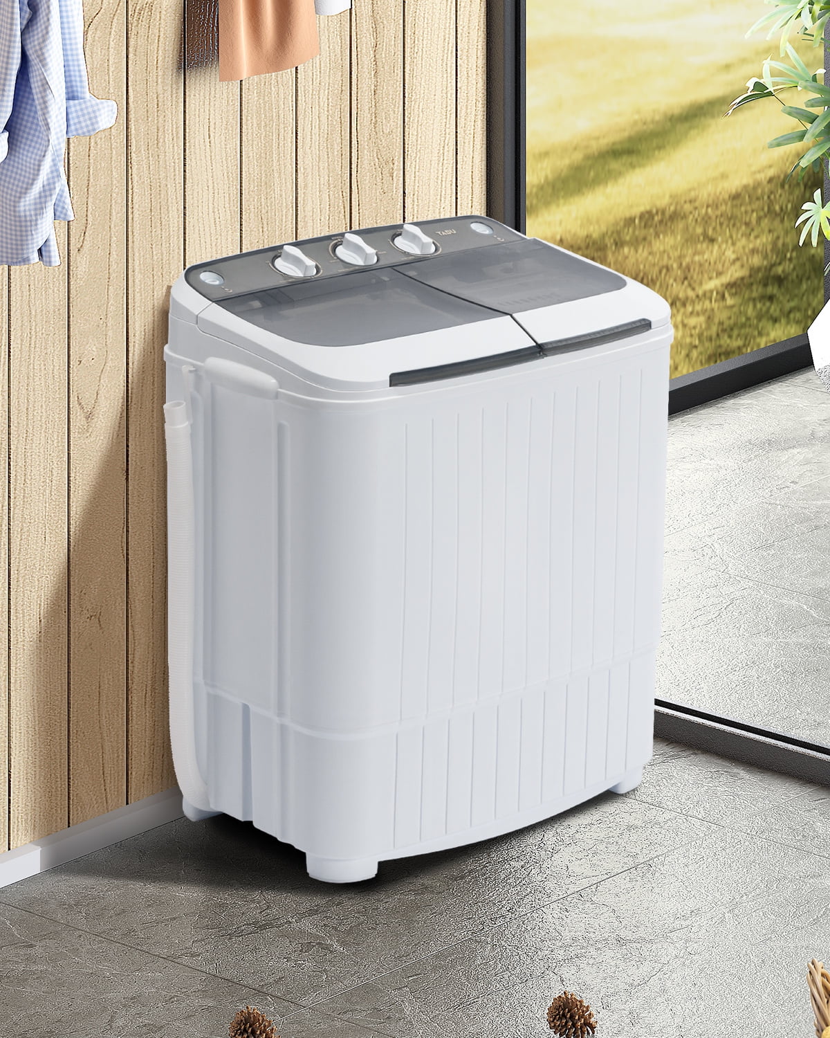 16.5lbs Portable Twin Tub Washing Machine J155