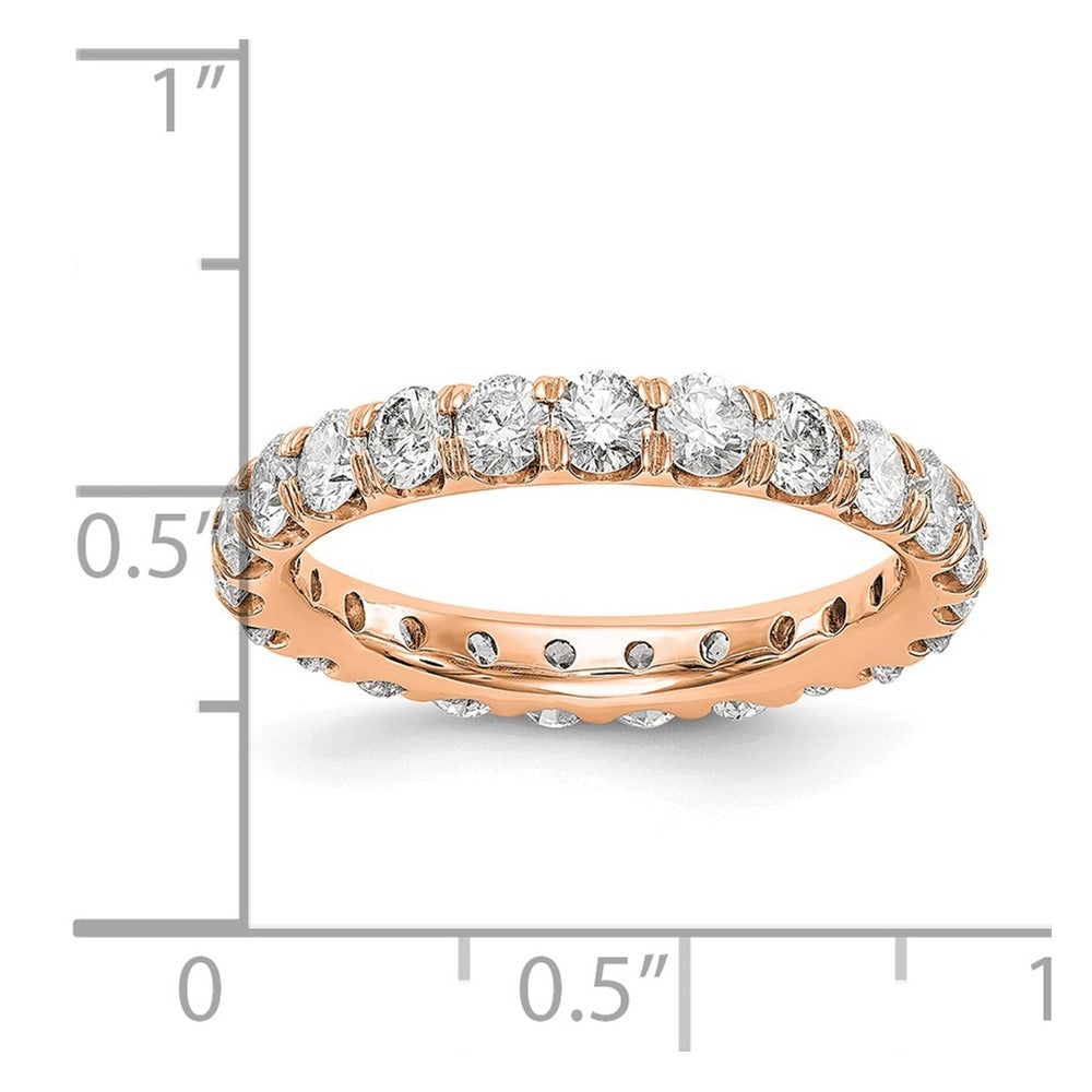 14k Rose Gold Lab Grown Diamond Eternity Band W750734