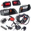 LED Headlight Tail Light Kit 12V with Turn Signal Wire Harness for Gas and Electric Golf Carts W10749
