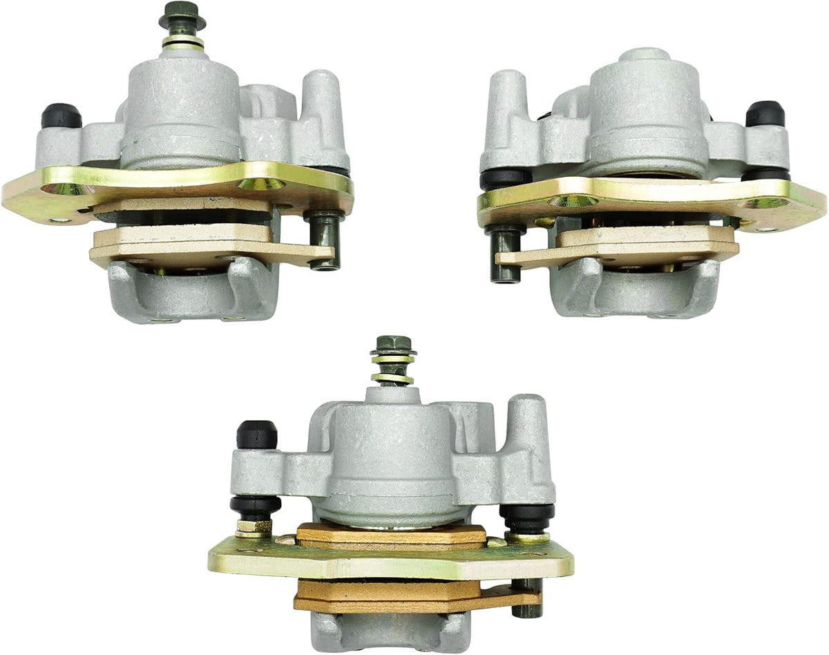 Front Left Right & Rear Brake Calipers with Pads for Can Am Outlander 330 400 500 650 850 S335825